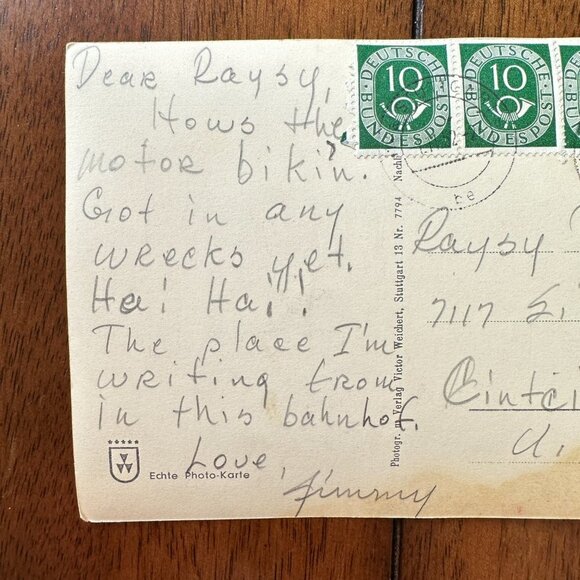 Stuttgart Hauptbahnhof Train Station in Germany Postcard - Picture 6 of 9